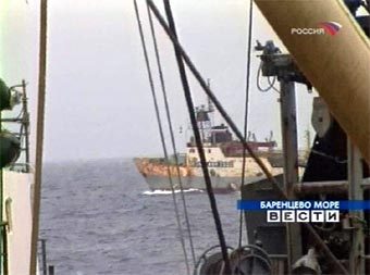 Съемки телеканала "Россия" из Баренцева моря