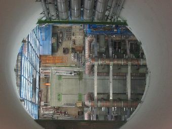 Один из детекторов Большого адронного коллайдера, вид сверху. Фото Wikimedia Commons. 