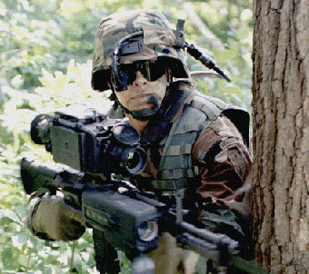 Солдат с комплектом Land Warrior Фото ВС США