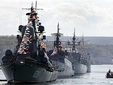 Военно-морской парад в честь 225-летия Черноморского флота. Фото AFP.