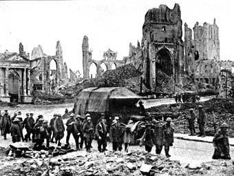 Город Ипр, осень 1917 года. Фото с сайта firstworldwar.com 