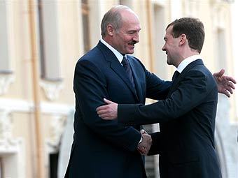 Дмитрий Медведев и Александр Лукашенко. Фото ©AFP