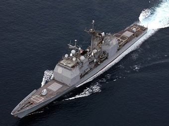 Крейсер ВМС США с системой ПРО типа Aegis на борту. Фото с сайта navy.mil