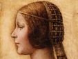 Приписываемый Леонардо да Винчи портрет молодой женщины. Фрагмент репродукции с сайта Christie's
