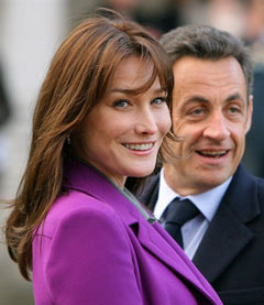 Карла Бруни и Николя Саркози. Фото (c)AFP