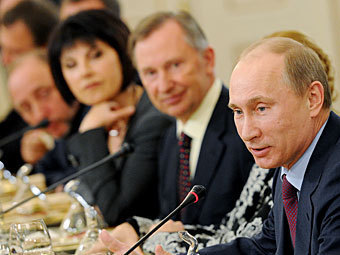Владимир Путин на встрече с руководителями российских СМИ. Фото ИТАР-ТАСС, Артем Коротаев