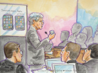 Рисунок из зала суда, Reuters