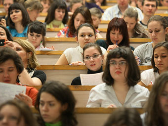 Студенты во время лекции. Фото РИА Новости, Александр Кряжев