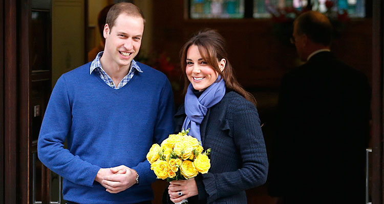 Принц Уильям и Кейт Миддлтон покидают больницу имени Эдуарда VII. Фото Reuters