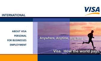 �������� � ����� VISA International www.international.visa.com