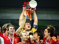 Футболисты сборной Испании. Фото (c)AFP