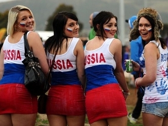 Болельщицы сборной России. Фото (c)AFP