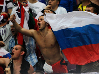 Российские болельщики на матче с Чехией. Фото Reuters