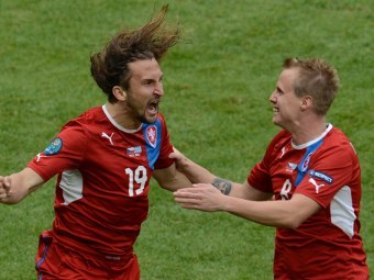 Футболисты сборной Чехии. Фото (c)AFP