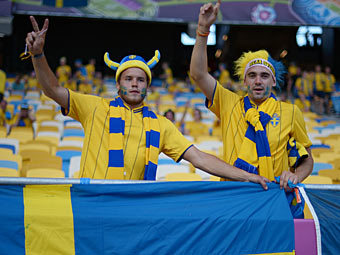 Болельщики сборной Швеции. Фото (c)AFP