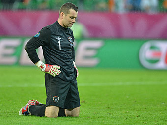 Вратарь сборной Ирландии Шей Гивен. Фото (c)AFP