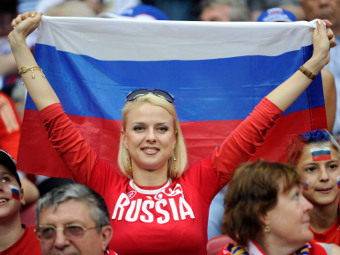 Болельщица сборной России. Фото Reuters