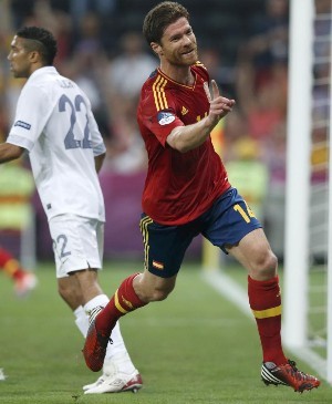 Хаби Алонсо забил в сотом матче за сборную и весел