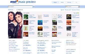 �������� � ����� MSN Music