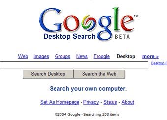 �������� ��������� Google Desktop Search � ������������ �����