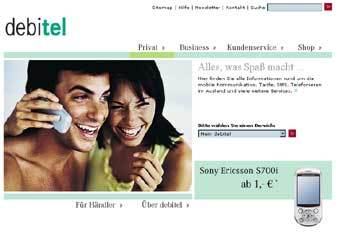 ������� �������� ����� Debitel 