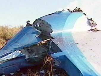Обломки Ту-154, кадр телеканала "Россия", архив