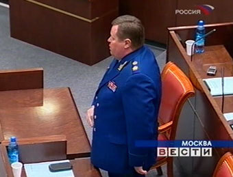 Владимир Устинов в Совете Федерации. Кадр телеканала Россия