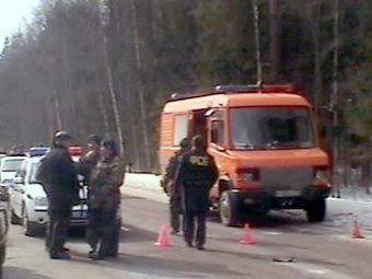 Съемки НТВ с места покушения на Анатолия Чубайса