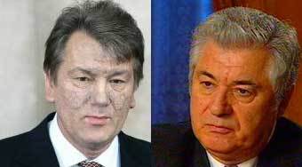 Виктор Ющенко и Владимир Воронин
