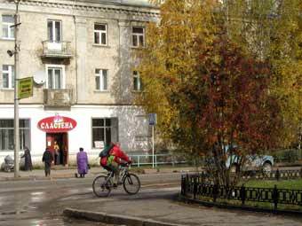 Улица Октябрьская города Ухты, фото с сайта ukhta.net
