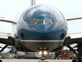 Boeing 777 авиалиний Вьетнама, кадр телеканала НТВ