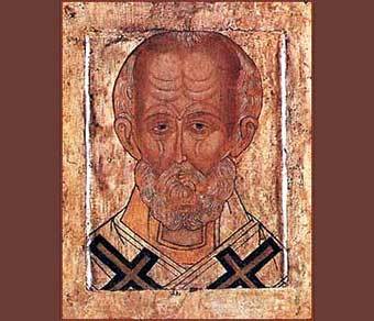 Икона Николы Чудотворца, XIV век