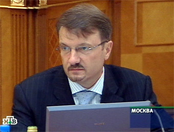 Глава Минэкономразвития Герман Греф. Кадр НТВ