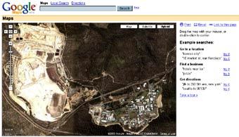 ���������� ������������� �������� Lucas Heights �� ����� Google Maps 