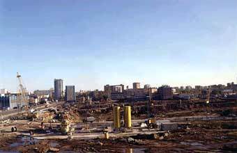 Строительство делового центра "Москва-Сити". Фото с сайта www.moscowcity.ru