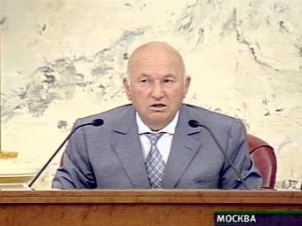 Юрий Лужков, кадр телеканала НТВ, архив