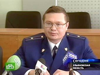 Старший помощник прокурора Ульяновской области Василий Зима, кадр телеканала НТВ