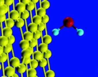 Молекула воды и стенка нанотрубки, рисунок с сайта ncsu.edu