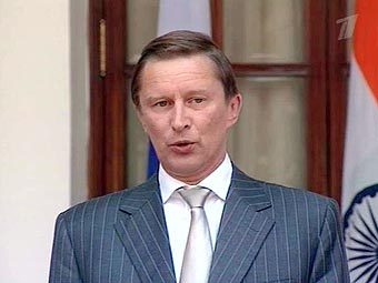 Министр обороны Сергей Иванов, кадр Первого канала