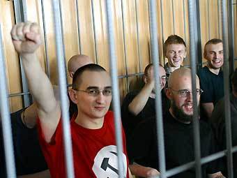 Активисты НБП в зале суда. Фото с сайта партии