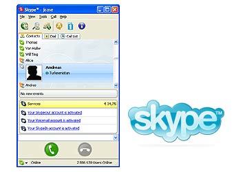 ������� � ����� Skype 