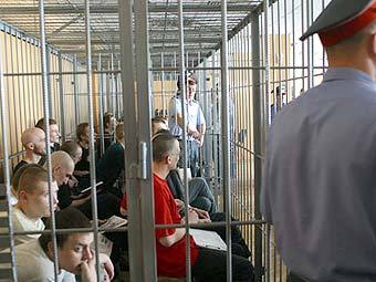 Активисты НБП в зале суда, фото с сайта партии