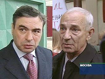 Адвокаты Евгений Бару и Юрий Шмидт, кадры телеканала НТВ, архив 