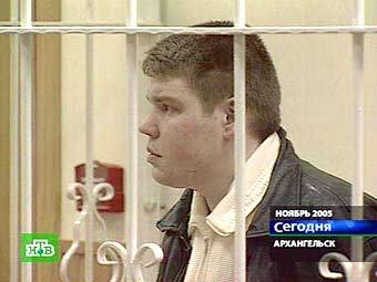 Сергей Алексейчик в зале суда, кадр телеканала НТВ  