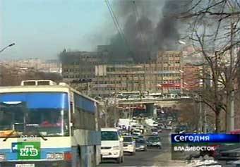 Кадр НТВ с места проишествия
