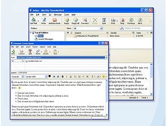 ������� � ����� Mozilla Thunderbird 