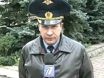 Начальник пресс-службы ВВС России Александр Дробышевский. Кадр "Первого канала", архив