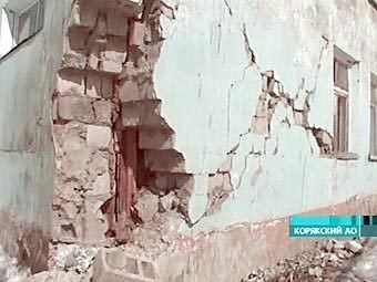 Последствия землетрясения в Корякии. Кадр "Первого канала"