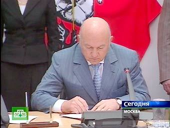 Юрий Лужков. Кадр телеканала НТВ 