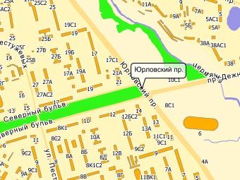 Фрагмент карты Москвы с сайта nakarte.rambler.ru